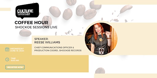 Hauptbild für Coffee Hour With Reese Williams: Shockoe Sessions Live