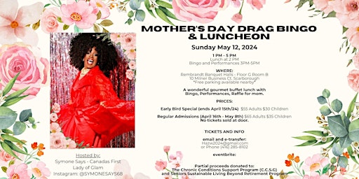 Imagen principal de MOTHER’S DAY DRAG BINGO  & LUNCHEON