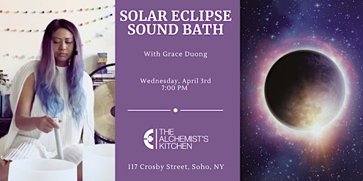 Imagem principal de Solar Eclipse Sound Bath & Tea Ritual