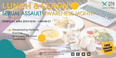 Hauptbild für Lunch and Learn: Sexual Assault Awareness Month