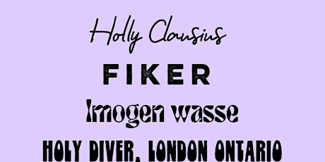 Holly Clausius, FIKER and Imogen Wasse at Holy Diver