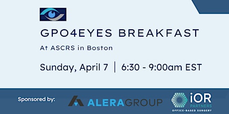 GPO4Eyes Breakfast at ASCRS