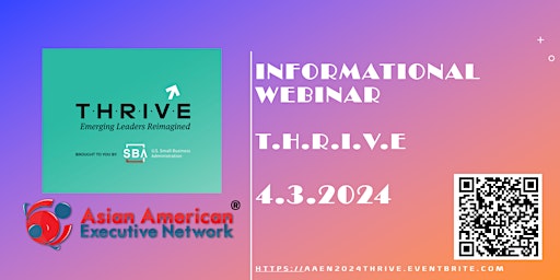 Imagen principal de AAEN  Small Business Advocacy - Informational Webinar  - SBA - T.H.R.I.V.E.