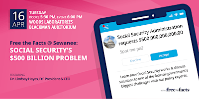 Hauptbild für Free the Facts @ Sewanee: Social Security's $147 Billion Problem