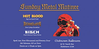 SUNDAY METAL MATINEE primary image