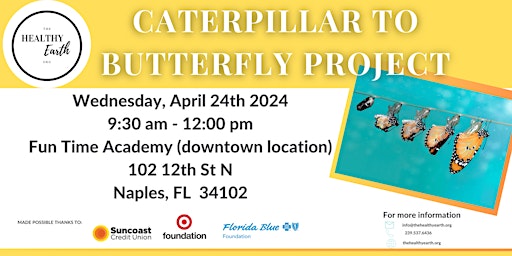 Primaire afbeelding van Caterpillar to Butterfly Project at Fun Time Early Childhood Academy