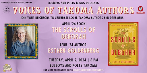 Immagine principale di THE SCROLLS OF DEBORAH (VOTA) | A Busboys and Poets Books Presentation 