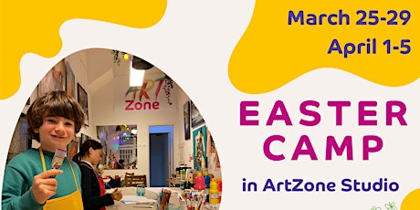 Art Easter Camp in ArtZone studio