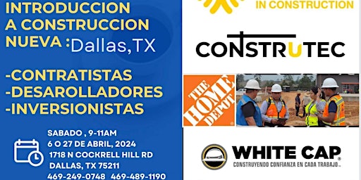 Primaire afbeelding van Introducción a Construcción Nueva: Dallas, Tx.