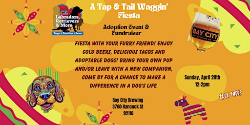 Imagem principal de A Tap & Tail Waggin' Fiesta Adoption and Fundraiser Event