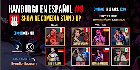 Hamburgo en Español #9 El show de comedia stand-up en tu idioma | OPEN MIC