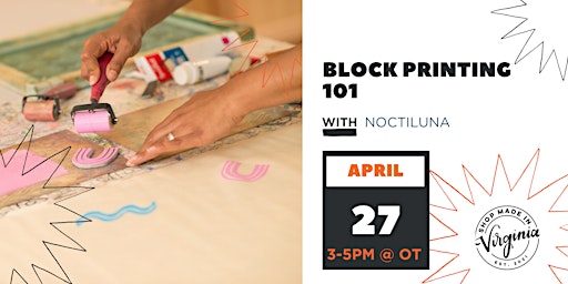 Primaire afbeelding van Block Printing 101 w/Noctiluna