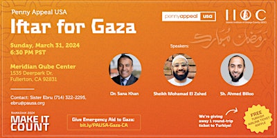 Penny Appeal USA Iftar for Gaza primary image