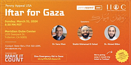 Imagem principal do evento Penny Appeal USA Iftar for Gaza