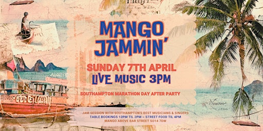 Marathon Day ~ Mango Jammin' afterparty primary image