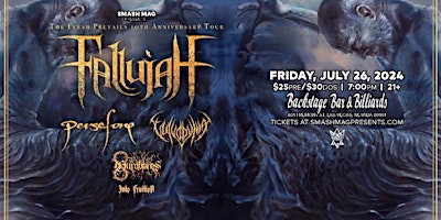 Imagem principal do evento Fallujah "The Flesh Prevails 10th Anniversary Tour” (21+)