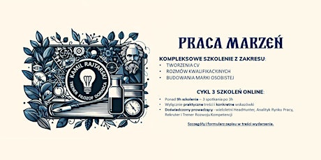 Praca Marzeń-kompleksowe szkolenie z CV, szukania pracy, rekrutacji i budowy marki osobistej