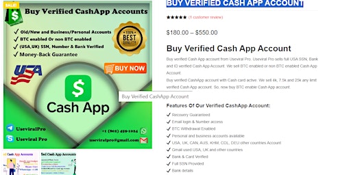 Hauptbild für Buy Verified Cash App Accounts - 100% BTC Enable and Old