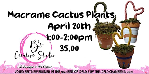 Imagem principal do evento Macrame Cactus Plants
