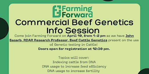 Imagem principal do evento Commercial Beef Genetics Info Session