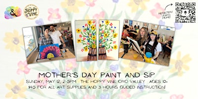 Immagine principale di Mother’s Day Partner Paint and Sip at Hoppy Vine Oro Valley 