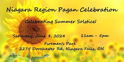 Immagine principale di Niagara Region Pagan Celebration - Celebrating Summer Solstice! 