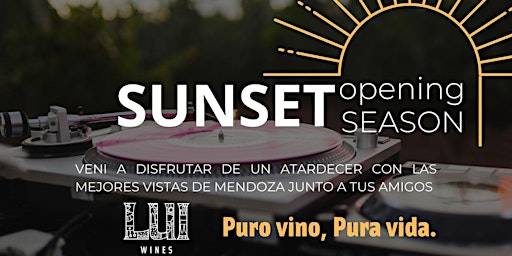 Imagem principal do evento SUNSET Puro Vino, Pura Vida by LUI Wines