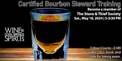 Hauptbild für Certified Bourbon Steward Training