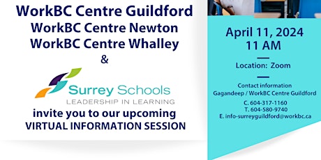 Surrey Schools Virtual Information Session primary image
