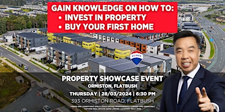 LEARN TO INVEST/BUY YOUR FIRST HOME - ORMISTON PROPERTY SHOWCASE EVENT primary image