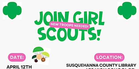 Join Girl Scouts! New Troops Needed!!