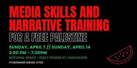 Media Skills and Narrative Training for a Free Palestine