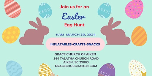 Imagen principal de FREE Easter Egg Hunt at Grace Church of Aiken