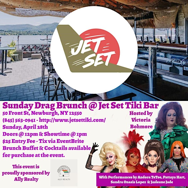 Sunday Drag Brunch at Jet Set Tiki Bar - April 2024