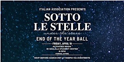 Italian Association End of the Year Ball primary image