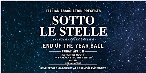 Italian Association End of the Year Ball primary image