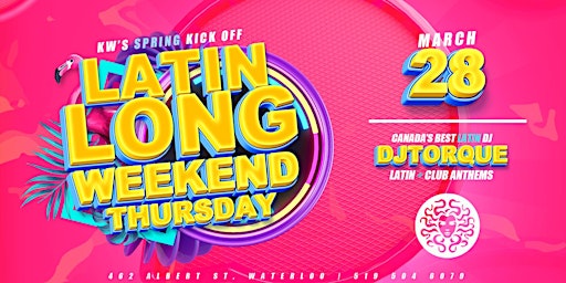 DOS TEQUILAS LATIN LONG WEEKEND THURSDAY EASTER EDITION primary image