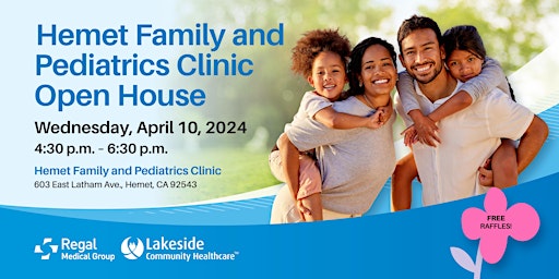 Imagem principal do evento Hemet Family Practice and Pediatrics Clinic Open House & Spring Festival!