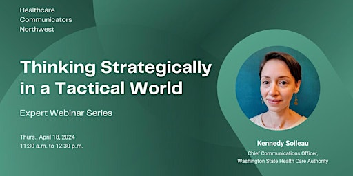 Primaire afbeelding van Webinar: Thinking Strategically in a Tactical World