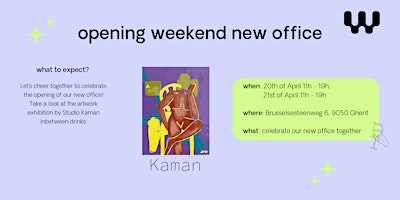 Image principale de Opening weekend we are's new office
