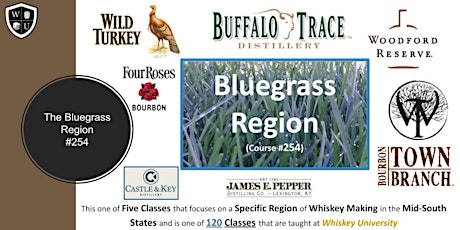 The Bluegrass Region {Major Distilleries}  BYOB  (Course #254)