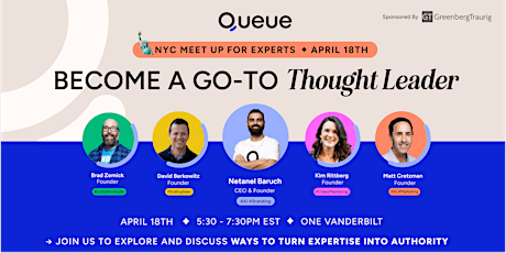 NYC Meet Up for Experts: Become A Go-To Thought Leader in Your Niche