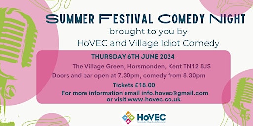 Horsmonden Summer Festival Comedy Night primary image