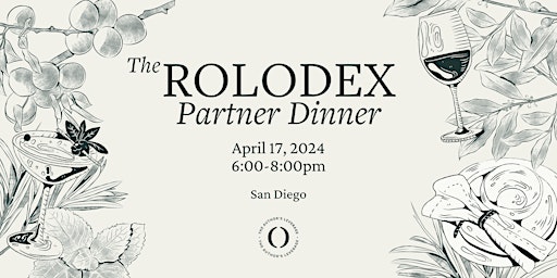 Imagem principal de Rolodex Partner Dinner (San Diego)