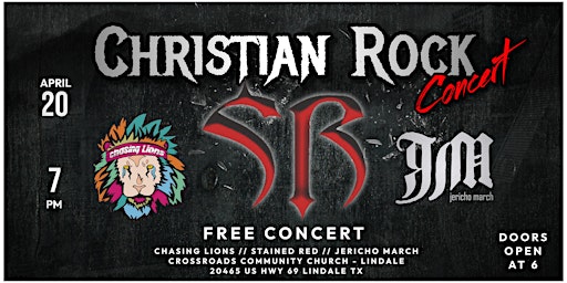 Imagen principal de Stained Red in Concert with Jericho March and Chasing Lions