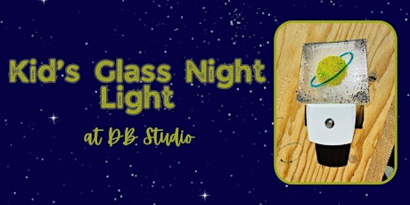 Kid's Glass Night Light | Fused Glass db Studio primary image