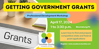 Copy of Getting Government Grants Workshop primary image