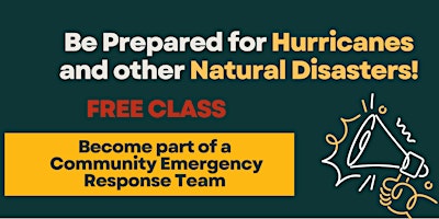 Primaire afbeelding van Community Emergency Response Team (CERT) Training