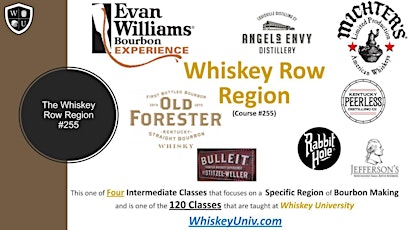 The Whiskey Row Region; (Major Distillers) BYOB  (Course #255)