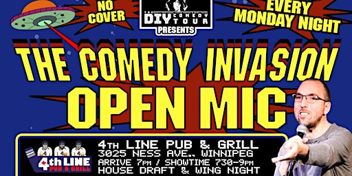 Imagem principal do evento The Comedy Invasion Open Mic